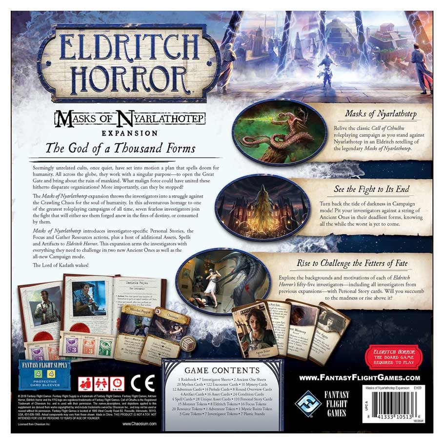 Eldritch Horror : Masks of Nyarlathotep Expansion